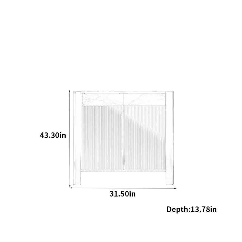 Earley, 43.3" H x 31.5" W x 13.78" D, Cream/Grayish White/Black