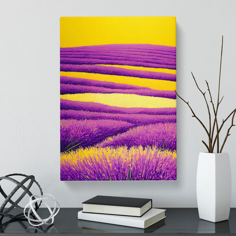 Lavender Field Vol.3 - Wrapped Canvas, 50cm H x 35cm W x 3cm D