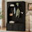 Farmhouse All-in-One Hall Tree with Adjustable Shelves,Storage Bench,Wooden Coat Rack Organizer-709918792