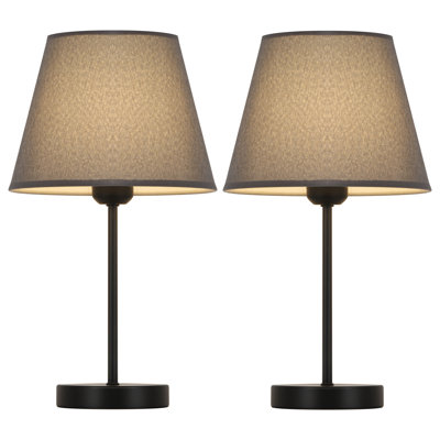 Ensemble de lampe de table 15,4 "noire