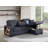 Modern Sleeper Sofa With Pull Out Bed & Storage Chaise-1879855229