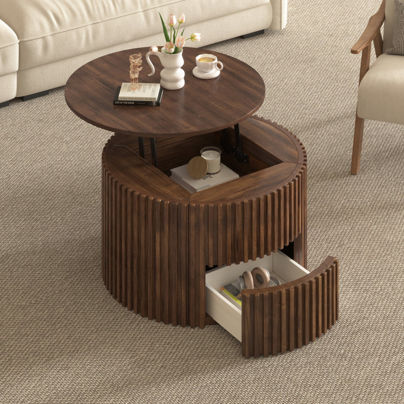 Table basse à plateau relevable VIBE Haus, Noyer