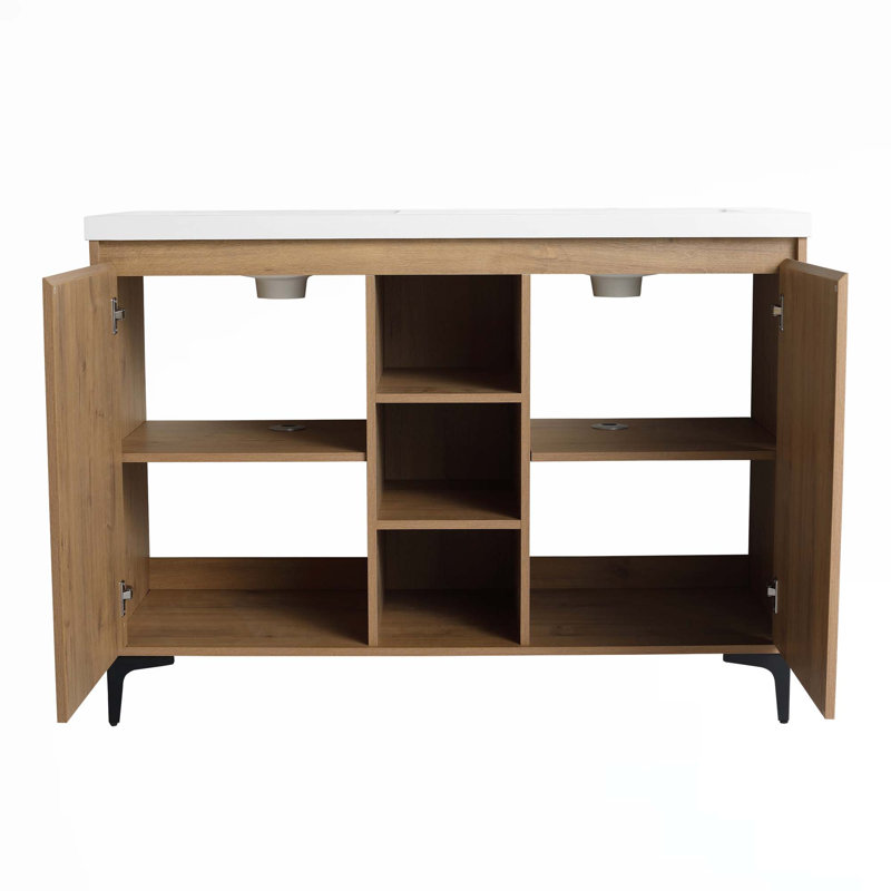 48" Freestanding Bathroom Vanity With Double Sink