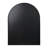 30x36 Inch Black Metal Framed Arched Bathrrom Mirror for Wall.-397702616