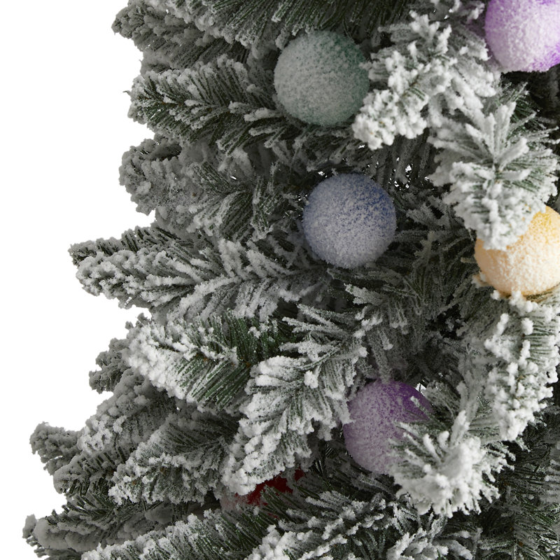 Lighted Artificial Christmas Tree, 5' H