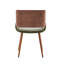 Basil Faux Leather Mid-Century Dining Chair-1850537519