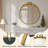24" Round Vintage Gold Wall Mirror-1437172231