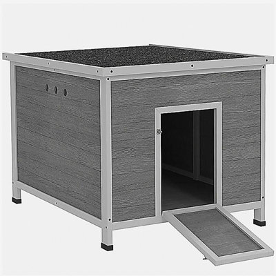 Wooden with Openable Roof Cage Removable Floor Double Doors