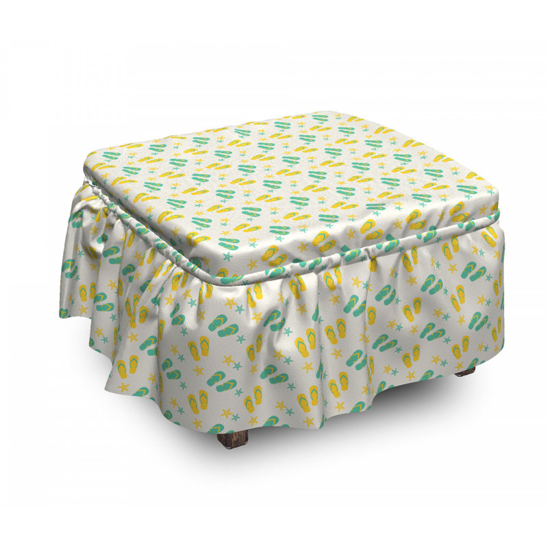Ensemble de housse pour repose-pieds 2 pièces, Motif 6