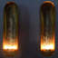 12.59" Metal Wall Tealight Holder with Feather Design for Ambient Lighting, Home Decor, and Christmas Decor
