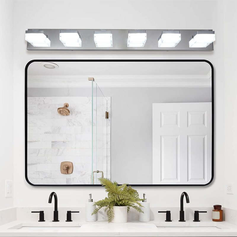 Luminaire de meuble-lavabo moderne et simple, Chrome