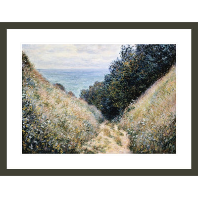 «Road at La Cavée Pourville» par Claude Monet, impression giclée encadrée