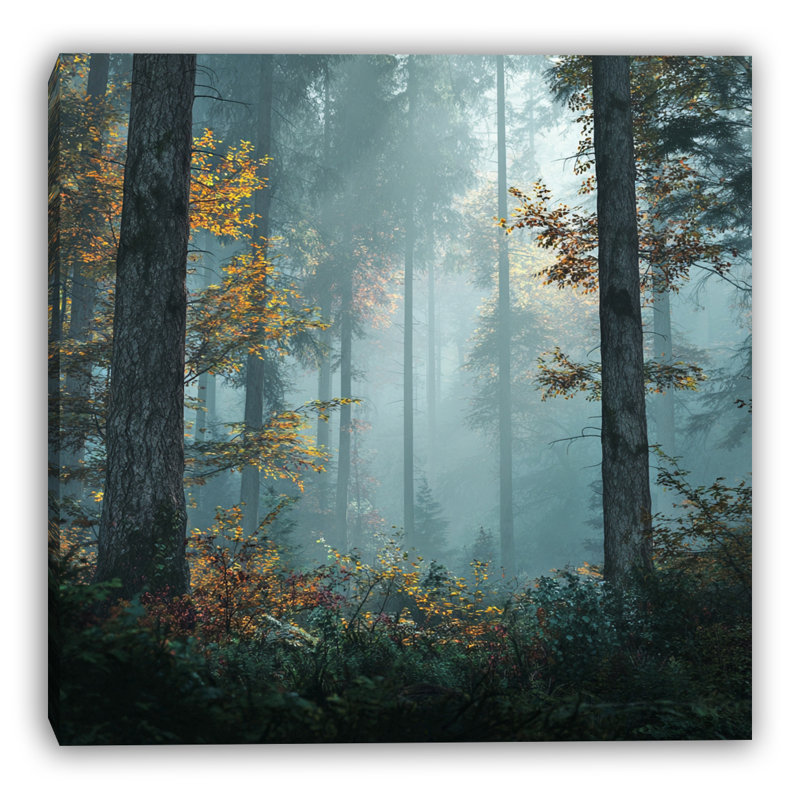 Art automnal sur toile tendue, H 40 po x l 40 po
