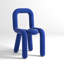 Chaise d'appoint bleue (dossier de 2)-340656003