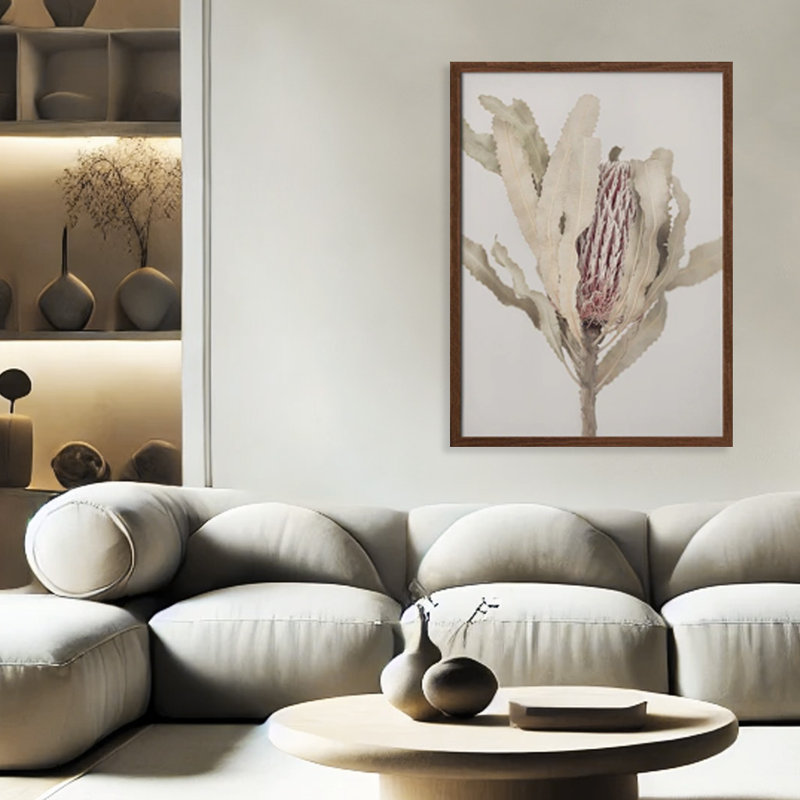 Nature Inspired "Banksia" Framed Print Wall Art, 20" H x 16" W