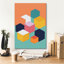 Art mural en toile George Cubes par Andreas Magnusson, 26 po x 34 po