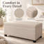 Banc de rangement avec repose-pieds 32 po-625990360