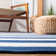 Brookvale Striped Handmade Flatweave Cotton Navy/Ivory Area Rug