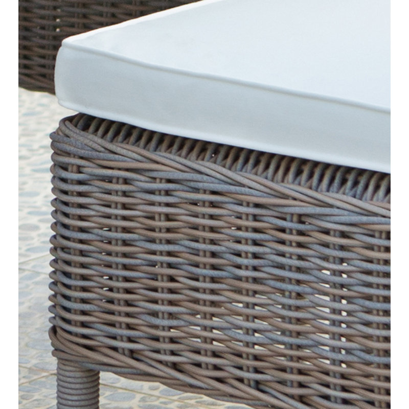 Chaise d'extérieur Boca - avec coussin extérieur blanc