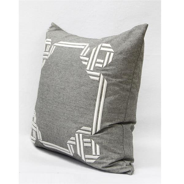 Embroidered Throw Pillow
