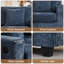 Canapé d'angle modulaire en forme de L avec pouf-979700301