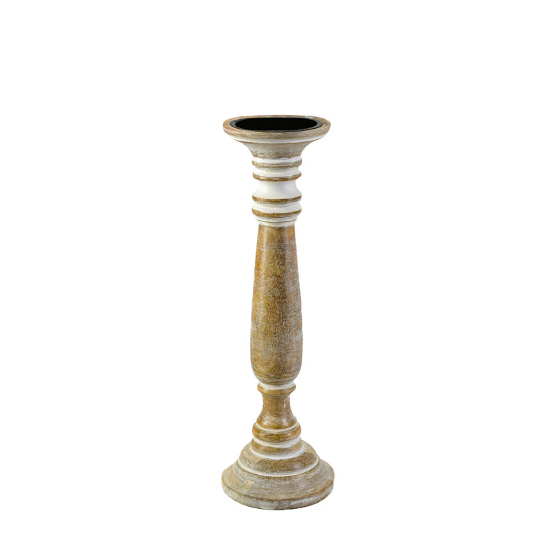 Wood Tabletop Pillar, 16" H x 5" W x 5" D