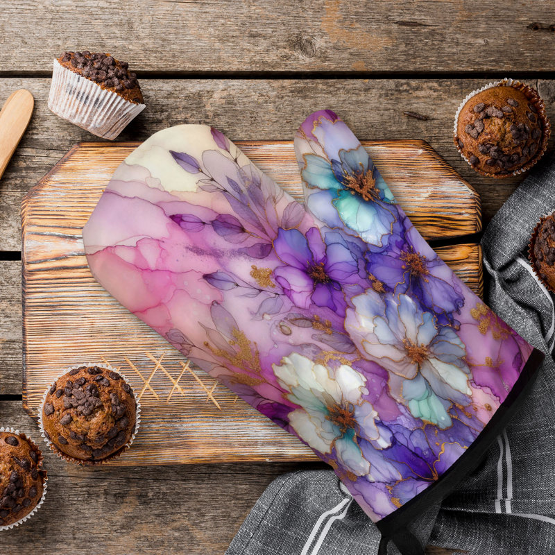 Sergé de coton chatoyant violet