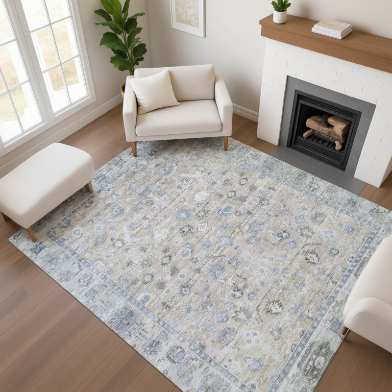 Tapis de qualité supérieure lavable à la machine Maag AMF1772 Global, Rectangle 3' x 5'