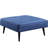 Blue Fabric & With Pocket Coil Seat, Tight Back Seat Cushion, 61" Width, 25" Armrest Height, 300Lbs Weight Convertible To Bed, Coil, Wooden Frame, Metal Legs, 81" Product Width