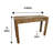 Nirmit 43'' Solid Wood Console Table