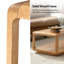 Table basse moderne en bois massif avec base ouverte Arved-764189392