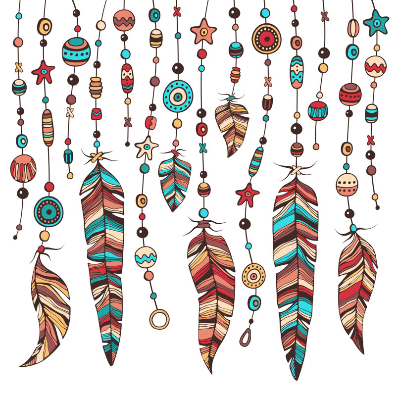 Dream Catcher - Wrapped Canvas Drawing Print, 91cm H x 91cm W x 3.8 cm D