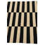 Tapis noir et blanc 3x5 Pinkerton