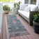 Machine Washable Indoor/Outdoor Xhevrie Green Rug