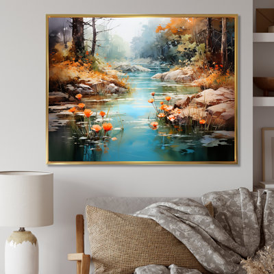 «Tranquil Lakes Rivers Urban Symphony IV», reproduction sur toile