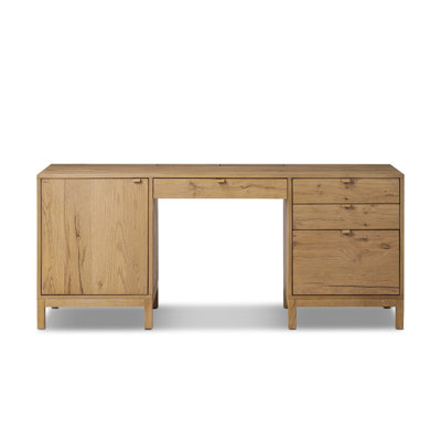 Stefano Executive Desk-Worn Oak