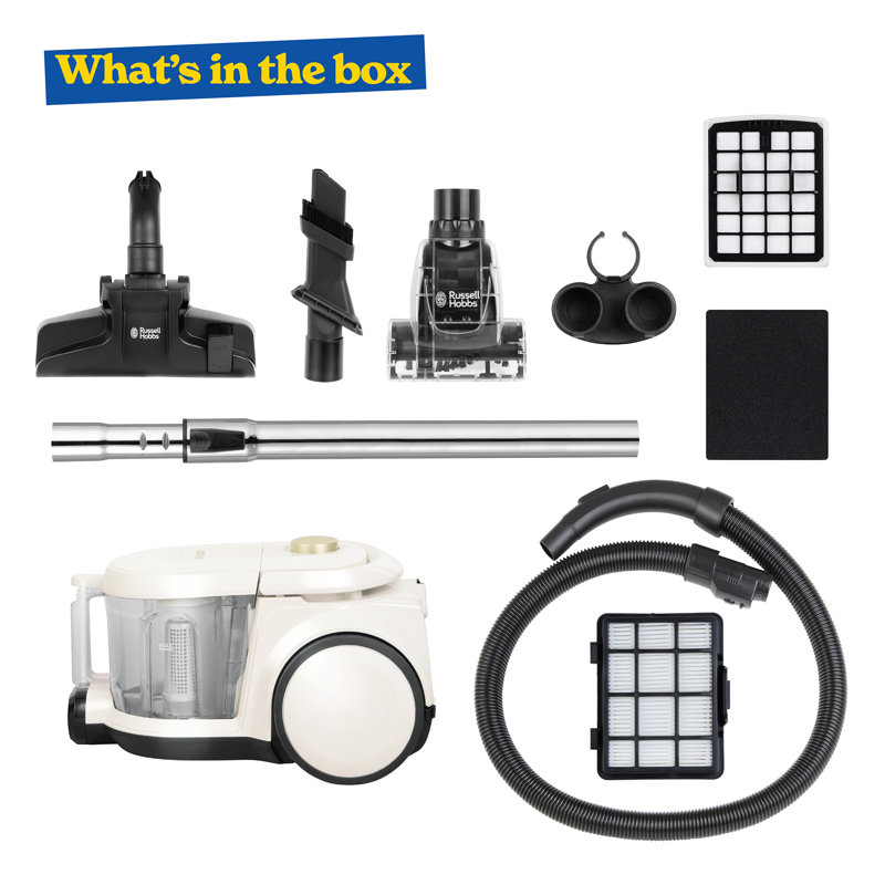 Russell Hobbs® RHCV5601CG 3L Cylinder Vacuum, Cream/Gold