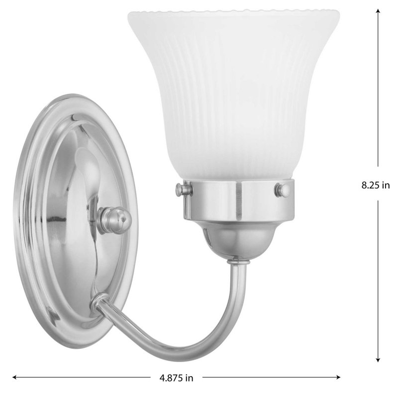 Second Avenue Dimmable Bath Sconce, Polished Chrome