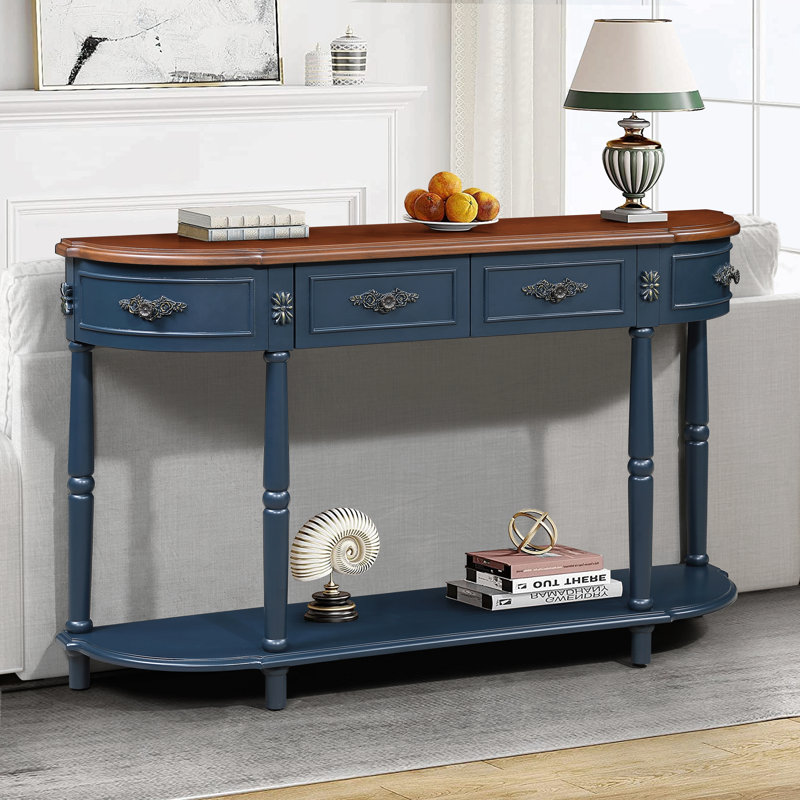 Console / canapé Driscilla, Bleu gris