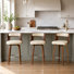 Swivel Faux Leather Counter & Bar Stools