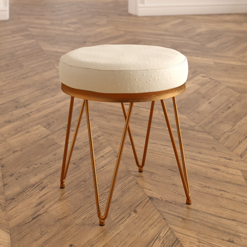 Tabouret de coiffeuse Chalandra, Crème