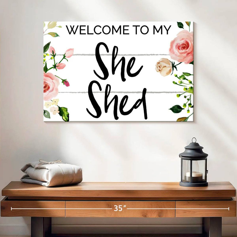 She Shed Set I, H 16 po x l 24 po