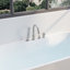 Baignoire de trempage autoportante L 65 po x l 29,5 po en blanc lustré 100% acrylique vierge pur avec drain et trop-plein intégré