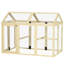 Grand poulailler, parc en bois pour 1 à 3 poulets, ferme extérieure, combinable, avec perchoirs et portes, peinture de revêtement résistante aux intempéries