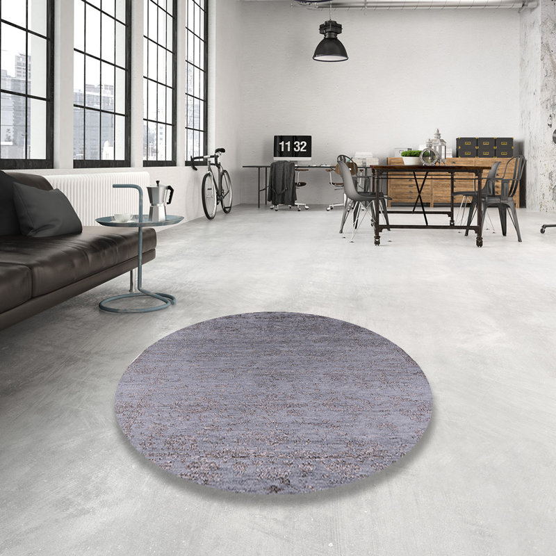 Tapis gris Shaunda, Rond 8 pi