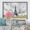 «Paris Eiffel Tower In Beau Fitul Summer IV», reproduction sur toile flottante