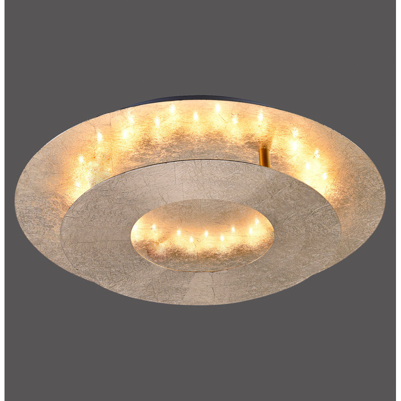 Nevis Semi Flush Mount, Gold