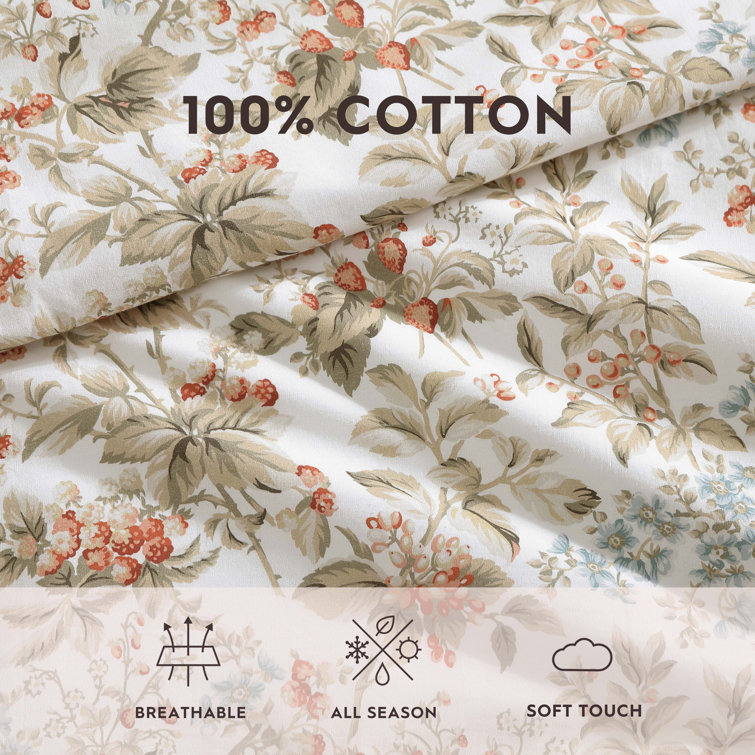 Laura Ashley Bramble Floral Comforter Set & Reviews - Wayfair Canada