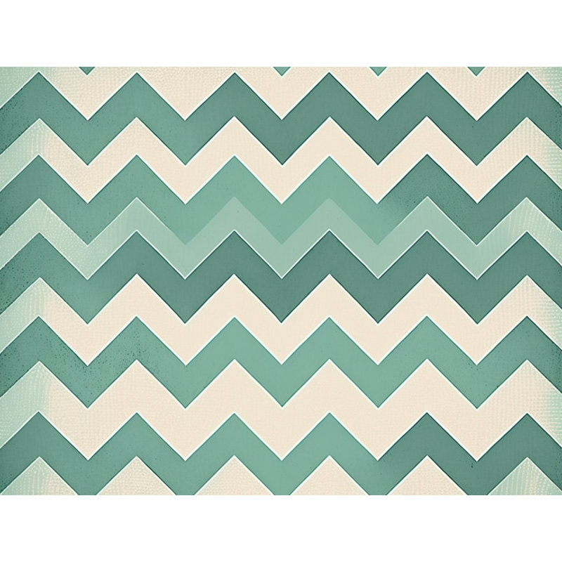 Checkered Comforter, Twin Extra Long Comforter, Green/Turquoise Chevron