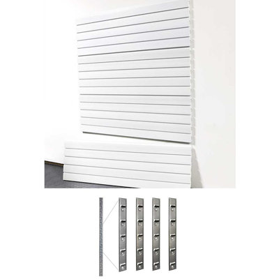 60" H X 48" W Heavy Duty Slatwall Case W/ Install Strips